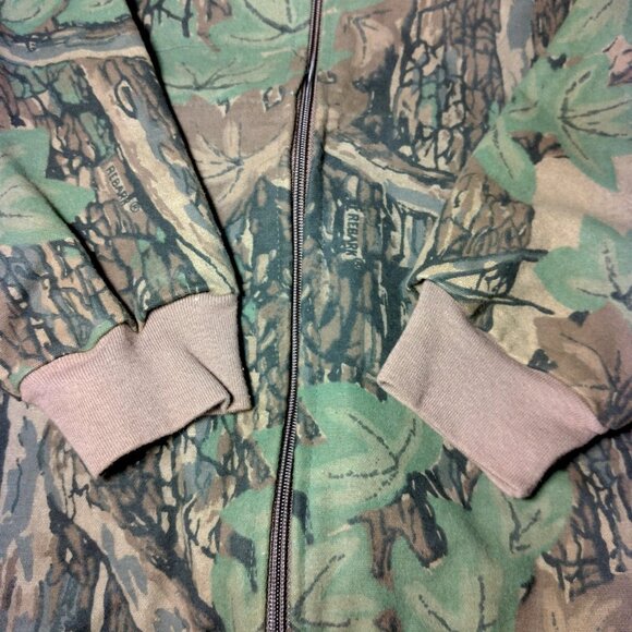 Ocoee Rabark Camouflage Jacket Men L Chamois Heavy Flannel Camo Zip Hunting Hunt - Picture 12 of 15